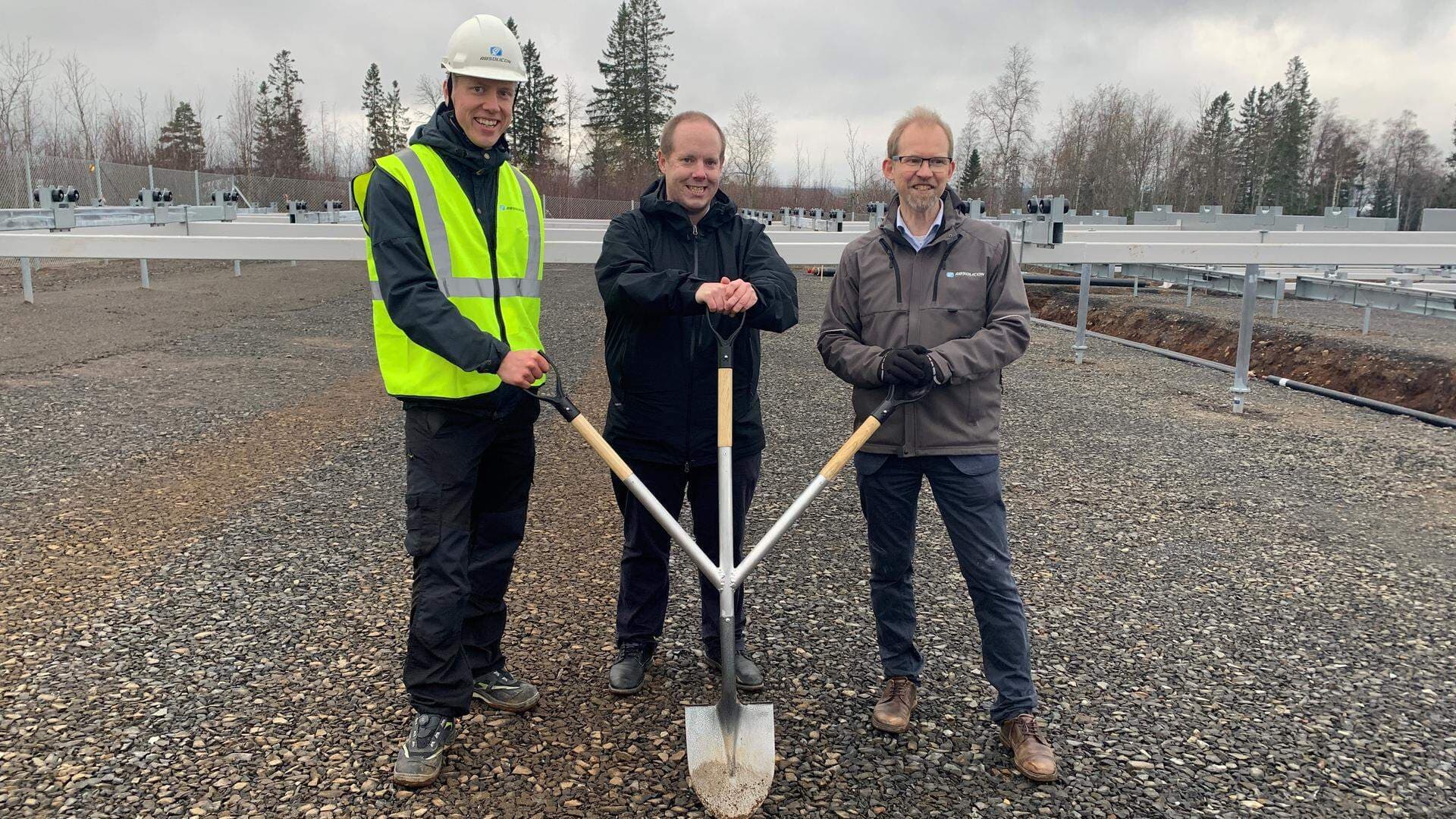 Benjamin Ahlgren (Absolicon), Andreas Sjölander kommunalråd Härnösands kommun, Joakim Byström vd Absolicon