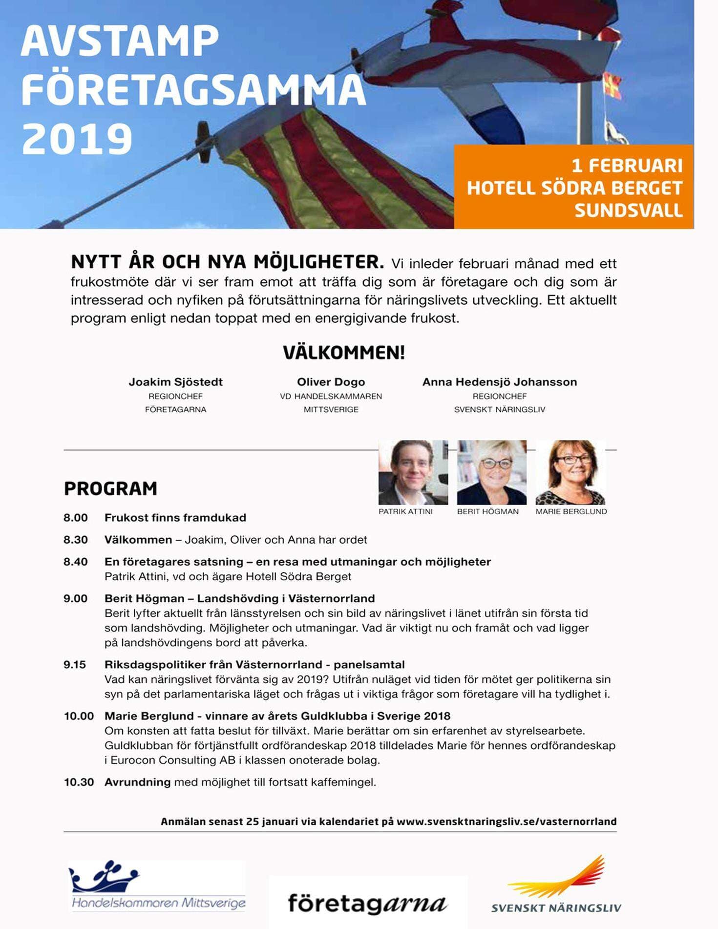 Inbjudan - Avstamp Företagsamma 2019
