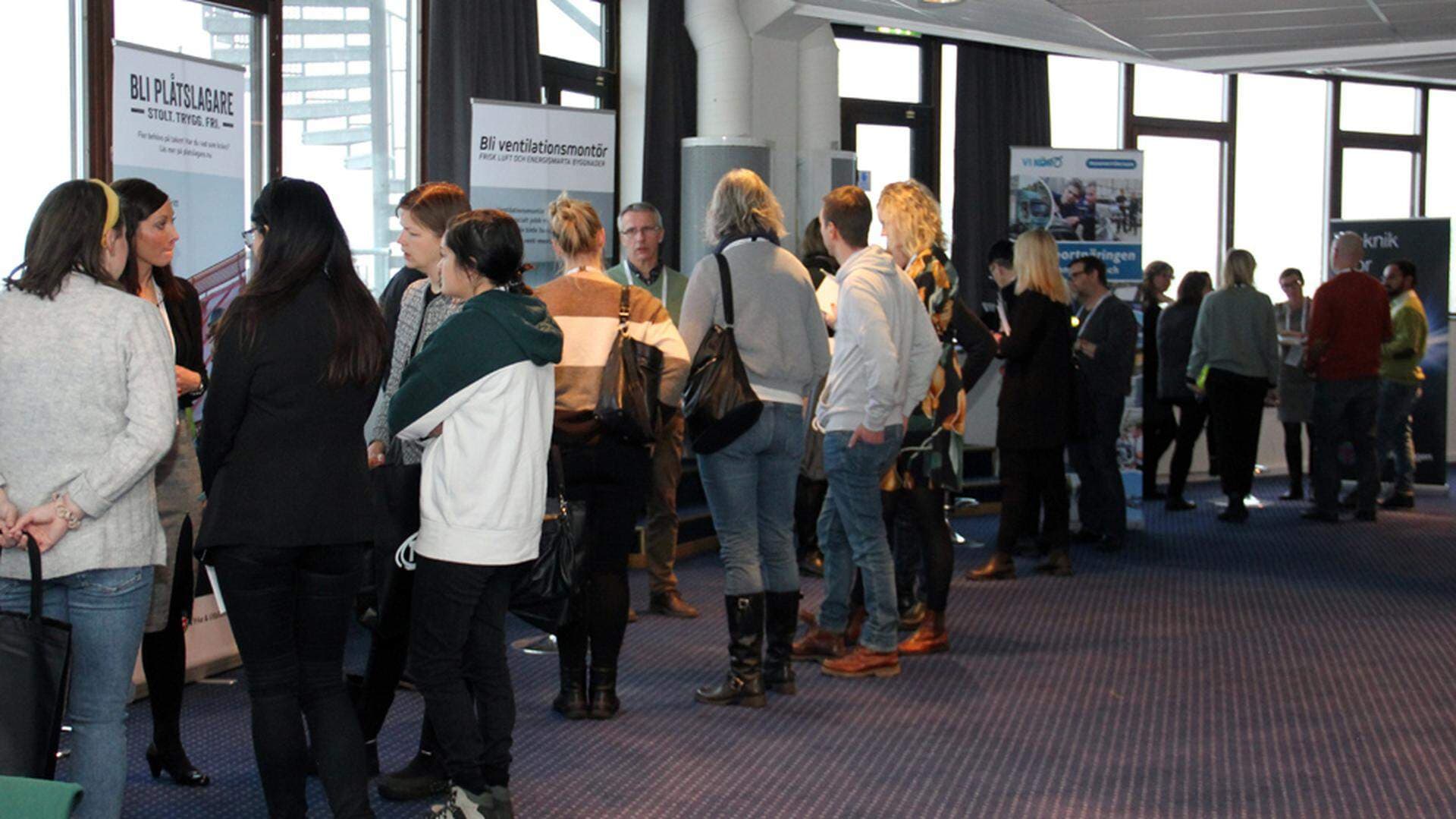 Deltagare på SYV-dagen vid speeddating