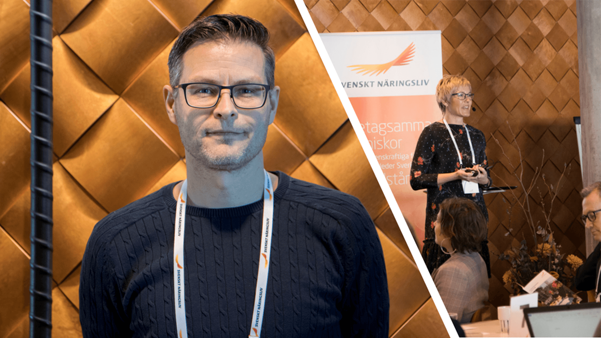 Johan Wessling och Cecilia Leijon