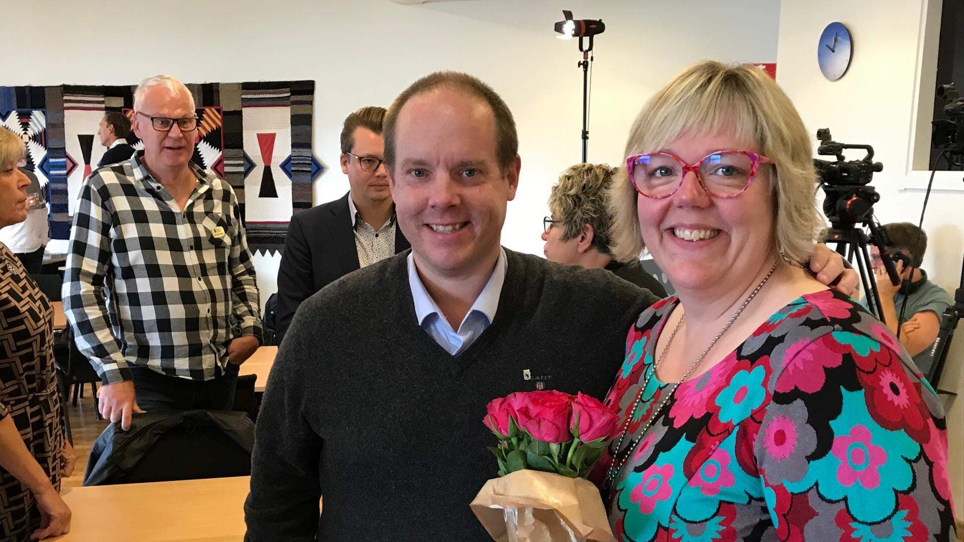 Andreas Sjölander och Malin Svanholm