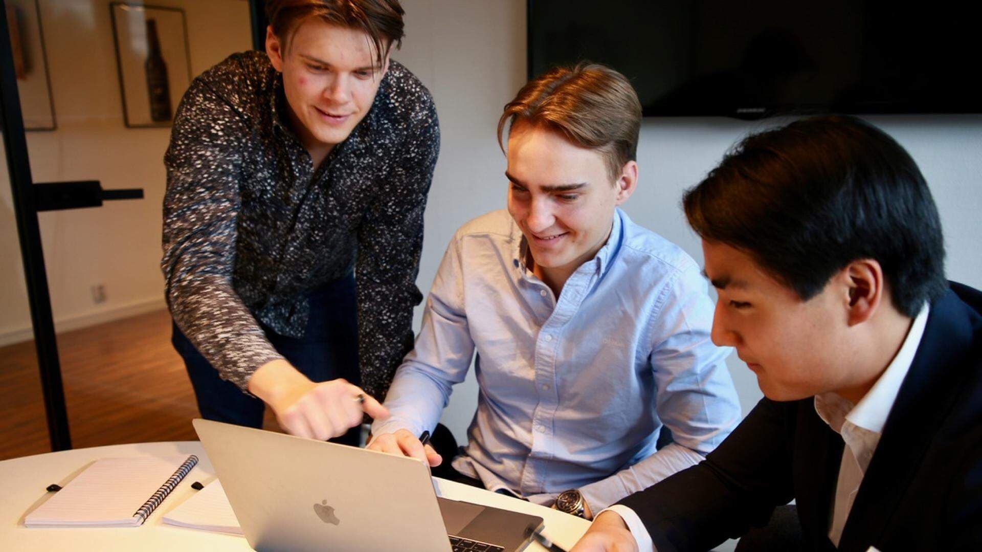 Adam Malmrot, Alexander Möllersen och Carl Andersson.