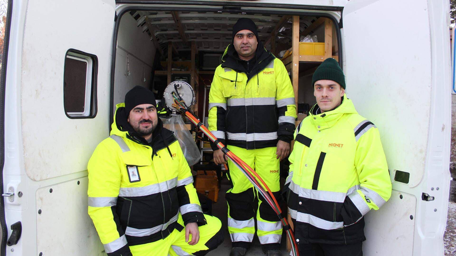 Farooq Shah, Khalid Nawaz och Jonathan Malmberg