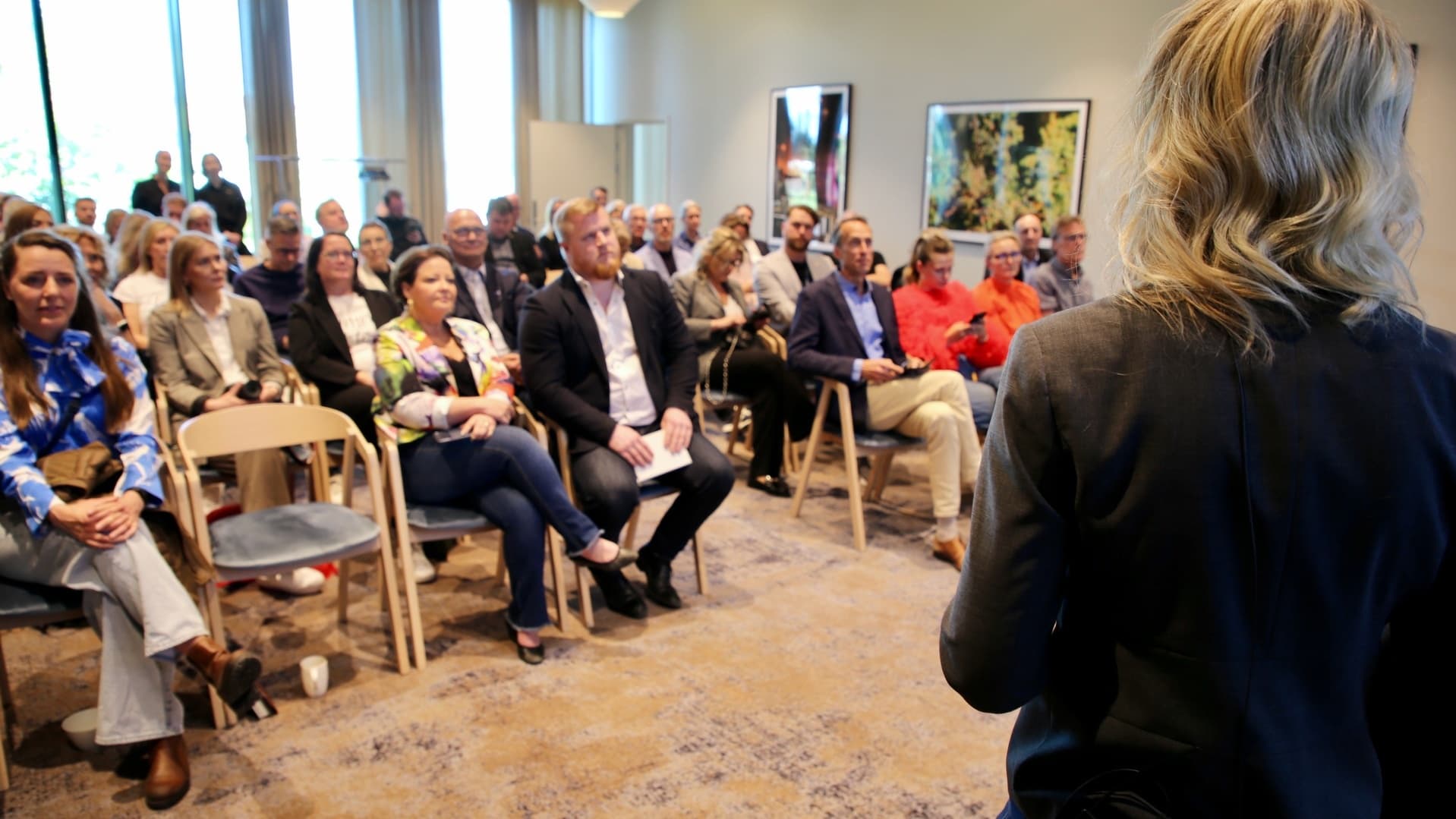 Deltagande publik vid rankingsläppet i Härnösand.