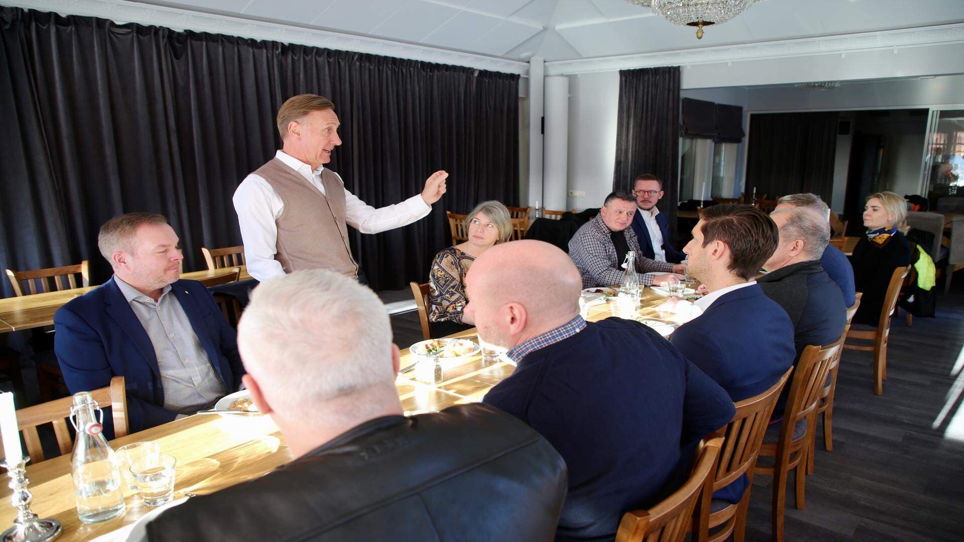 Jan-Olof Jacke vid företagarlunch