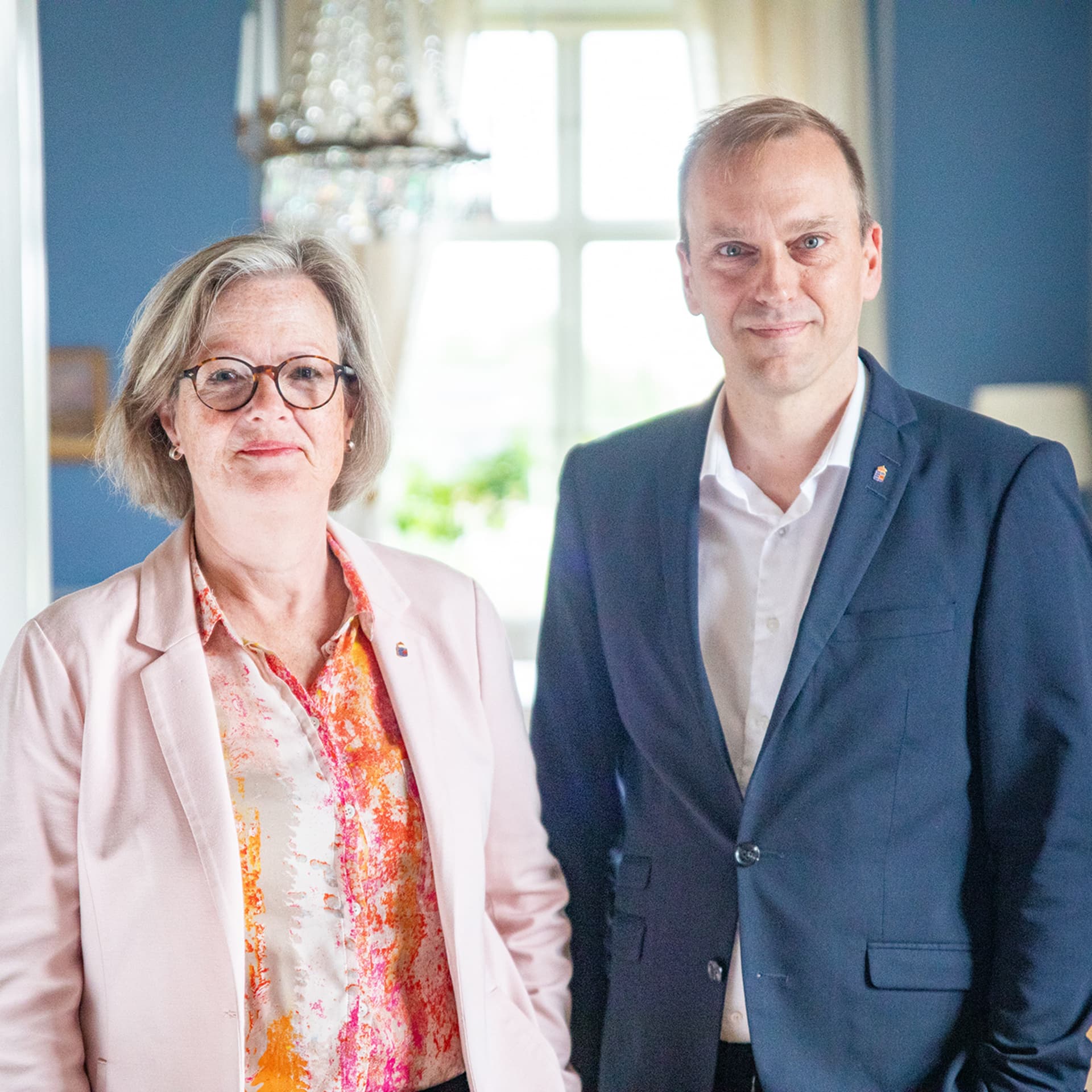 Västernorrlands landshövding Carin Jämtin och länsråd Daniel Gustafsson.
