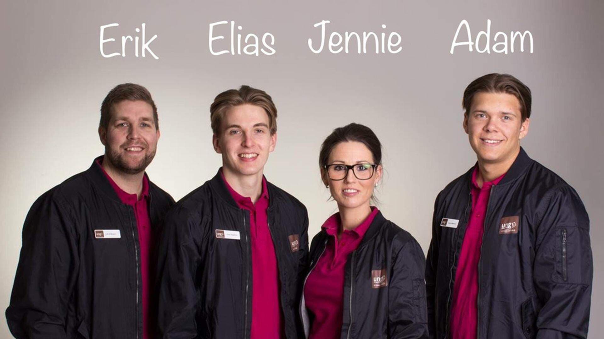 Erik, Elias, Jennie och Adam, Ung Företagsamhet Västernorrland