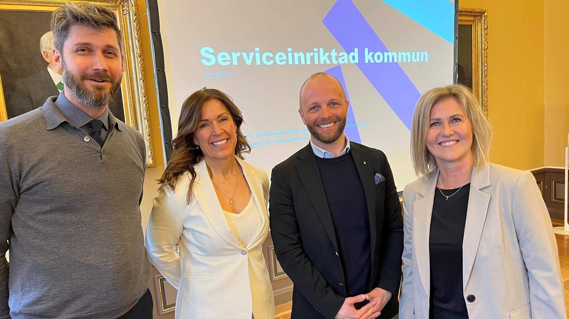 Magnus Ydegård, Eva Nyh Hederberg, Martin Södergårds och Katarina Boberg.