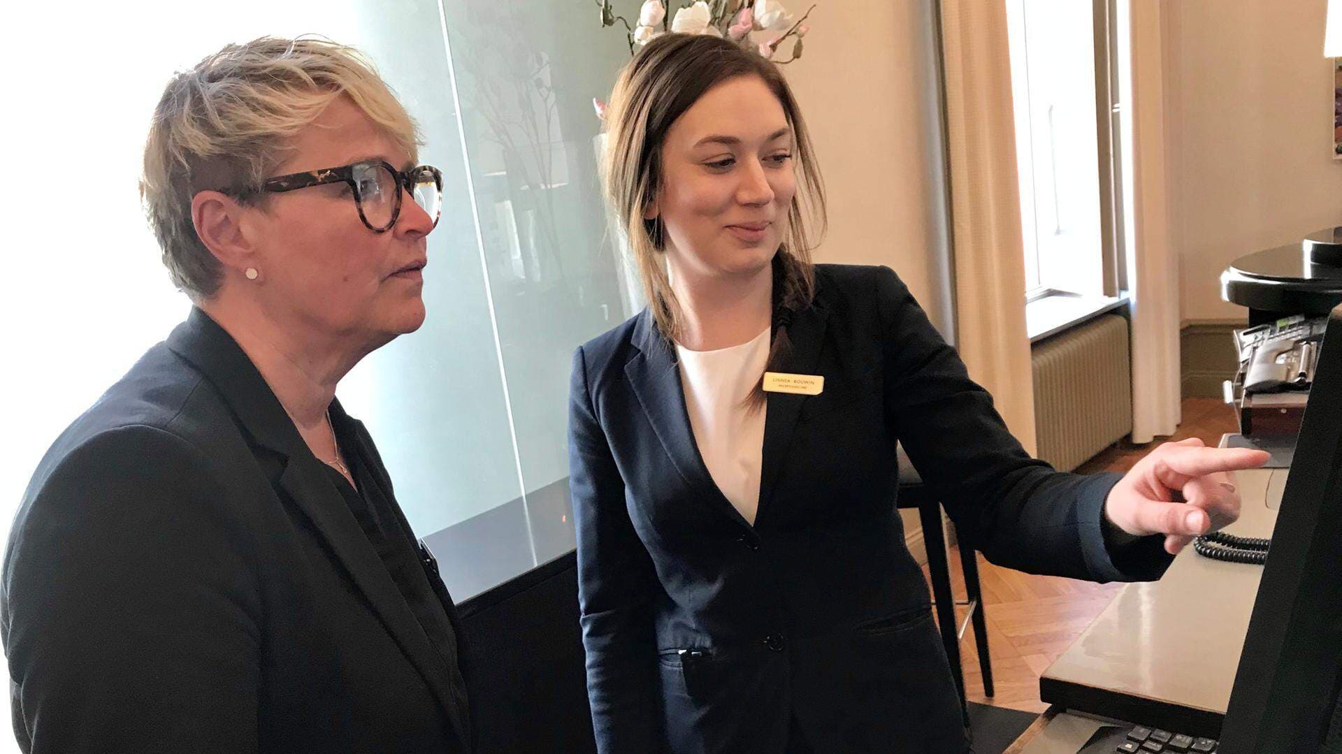Marie-Louise Lindström och Linnea Bouwin