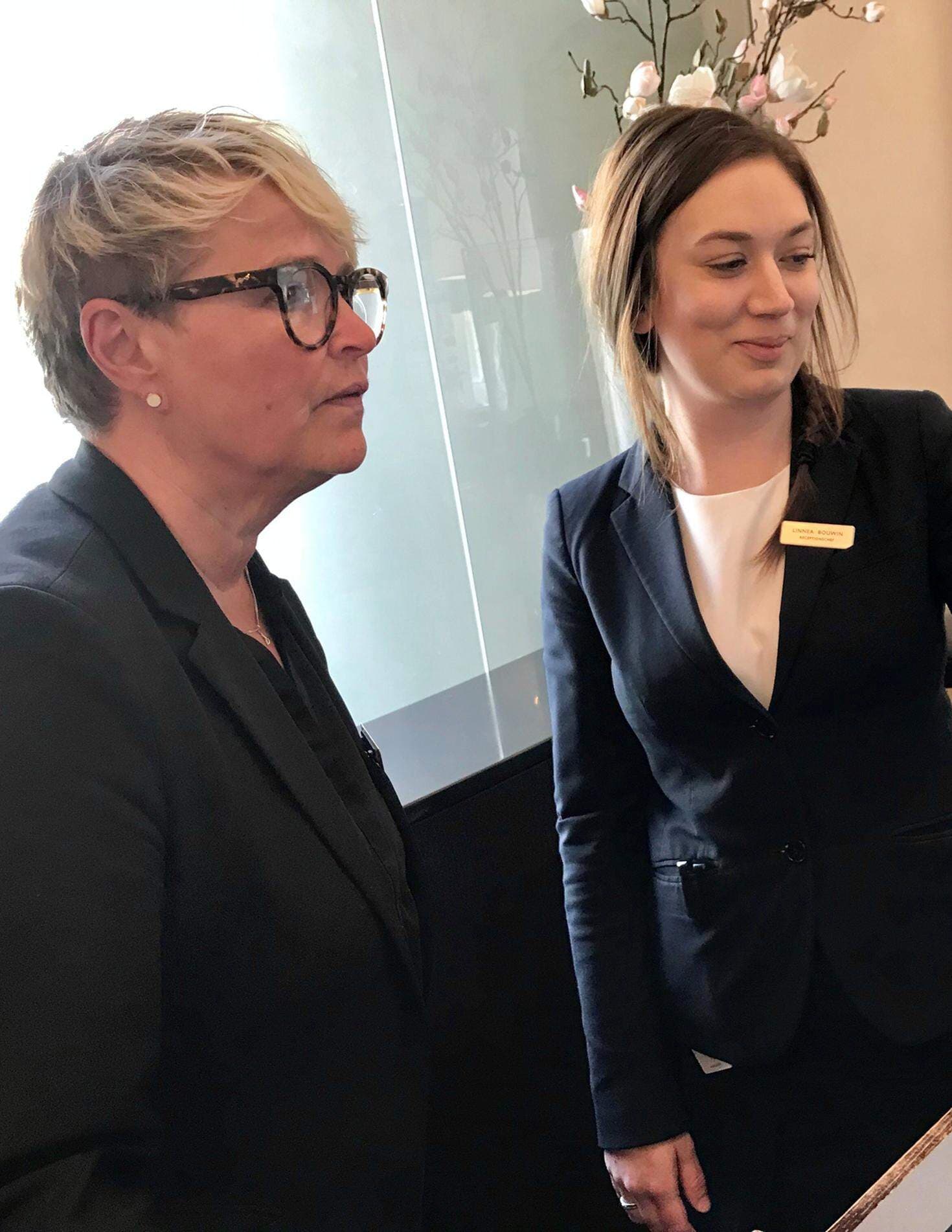 Marie-Louise Lindström och Linnea Bouwin