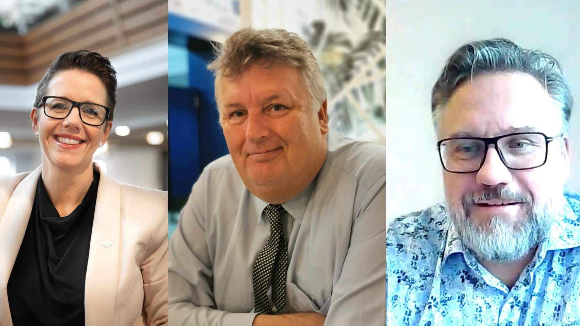 Kollage av porträttbilder på: Vanja Östman, Göran Nordin och Patrik Johansson