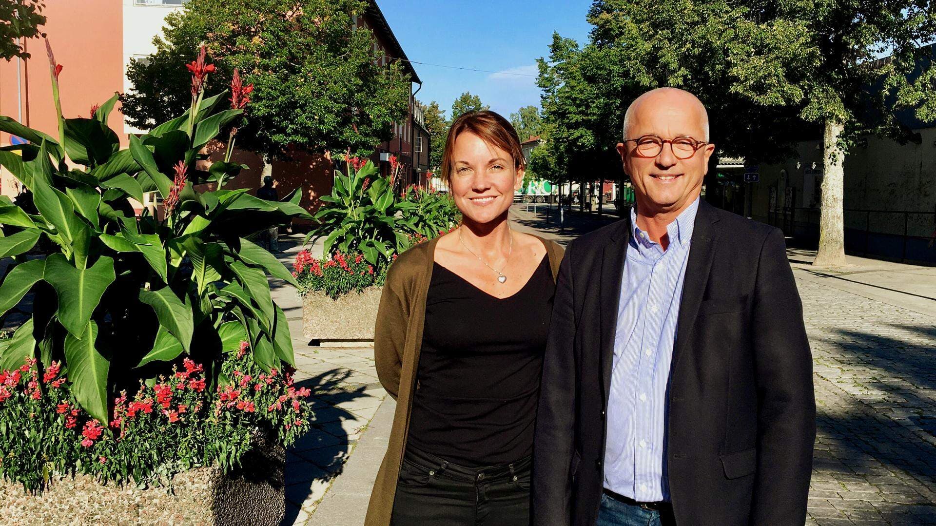 Ida-Maria Rydberg, näringslivschef och Claes-Urban Boström, kommundirektör i Kungsör