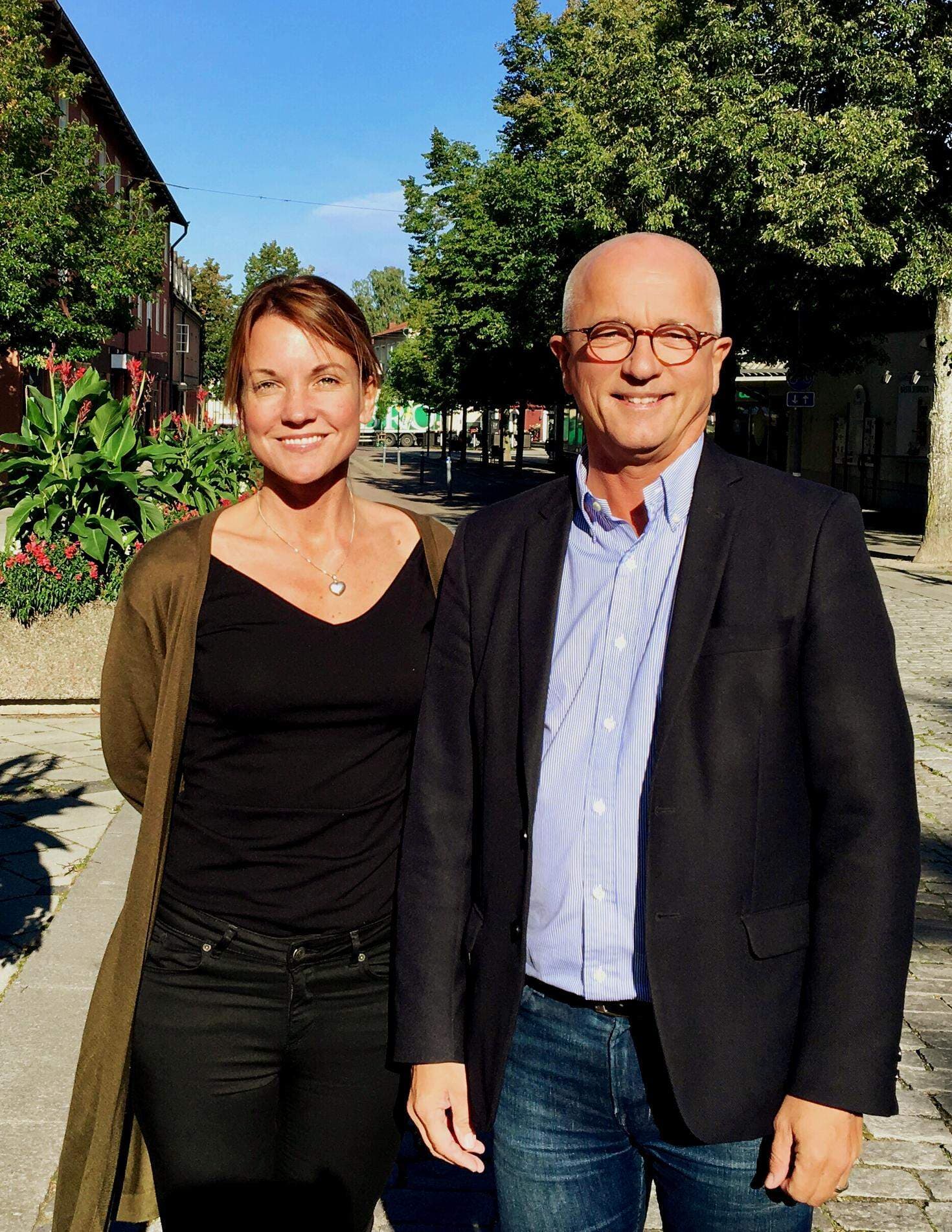 Ida-Maria Rydberg, näringslivschef och Claes-Urban Boström, kommundirektör i Kungsör