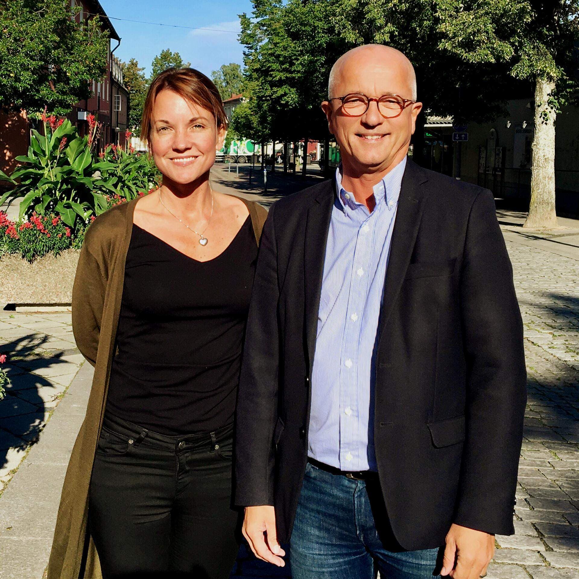 Ida-Maria Rydberg, näringslivschef och Claes-Urban Boström, kommundirektör i Kungsör