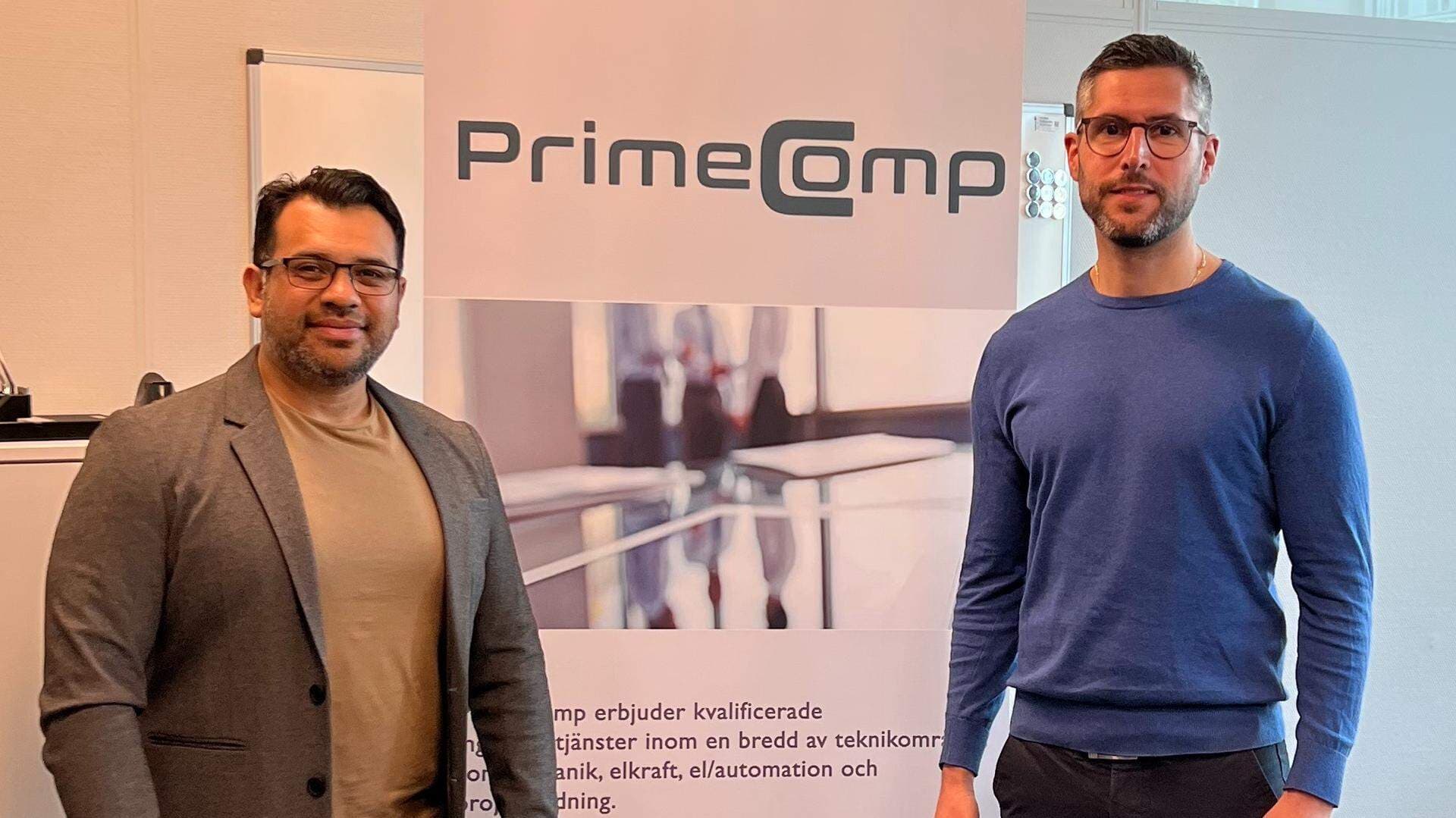 Donesito Gonzalez och Rabie Hadad på PrimeComp