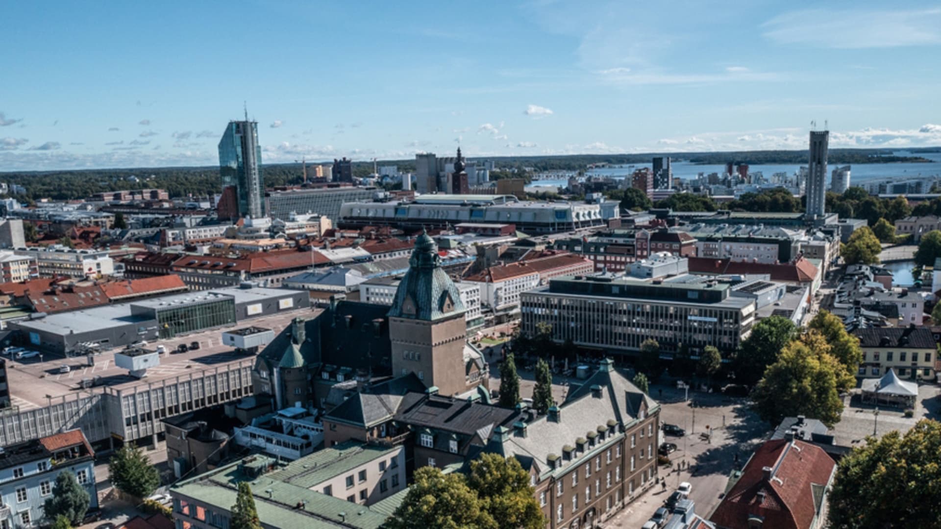 Vy över Västerå Stad