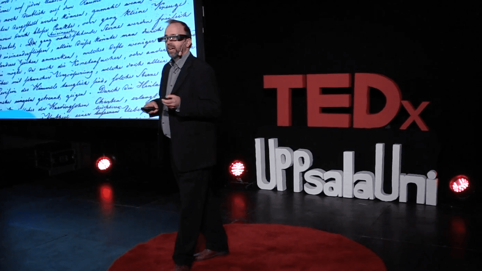 Johan Lundell under TEDx i Uppsala