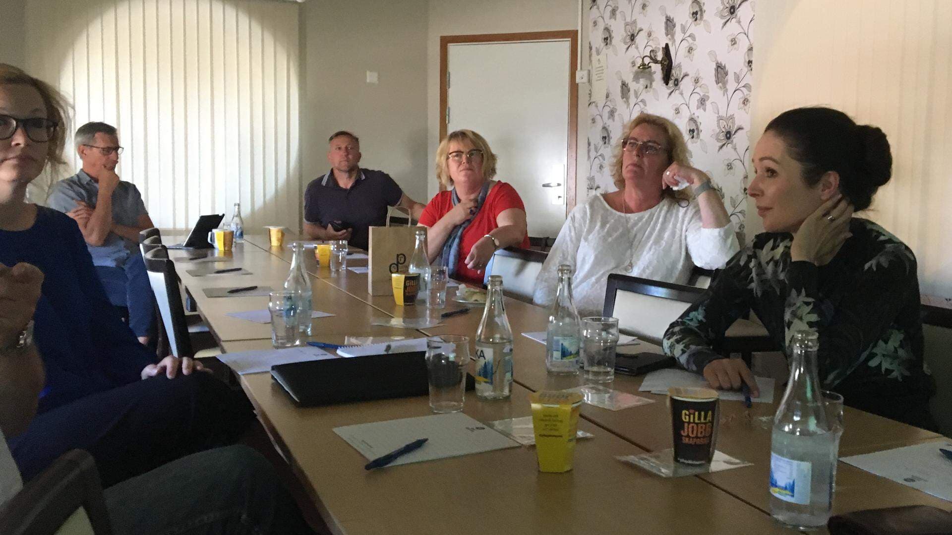 Möte där Svenskt Näringsliv presenterade enkätsvaren från företagare i Fagersta