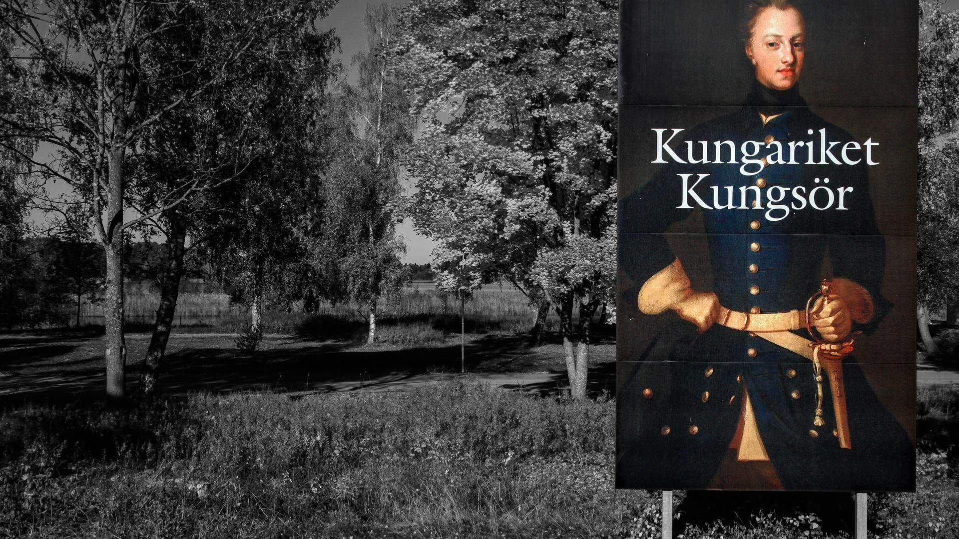 Skylt med texten kungariket kungsör