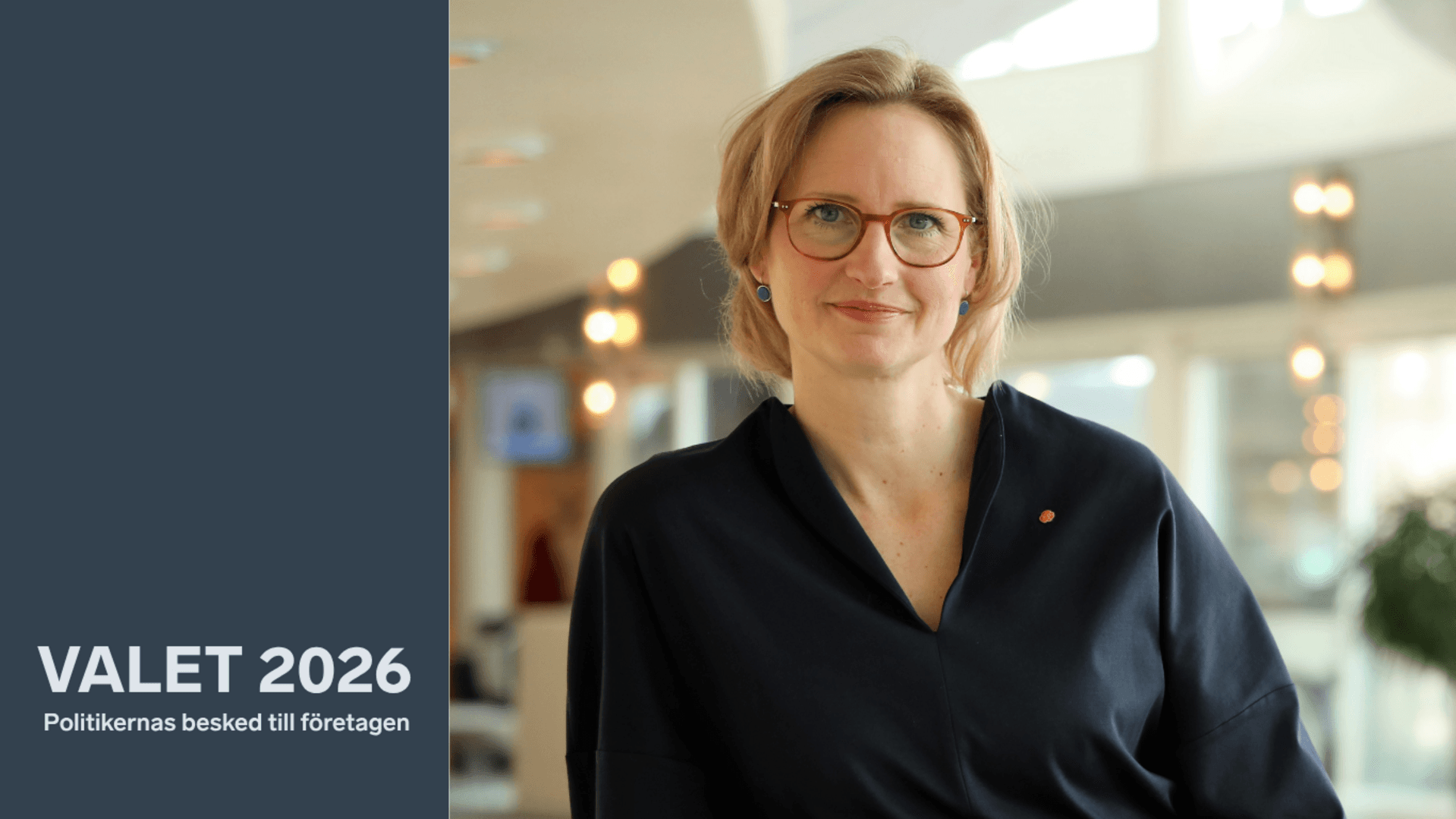 Åsa Eriksson, toppkandidat för Socialdemokraterna i Västmanlands län