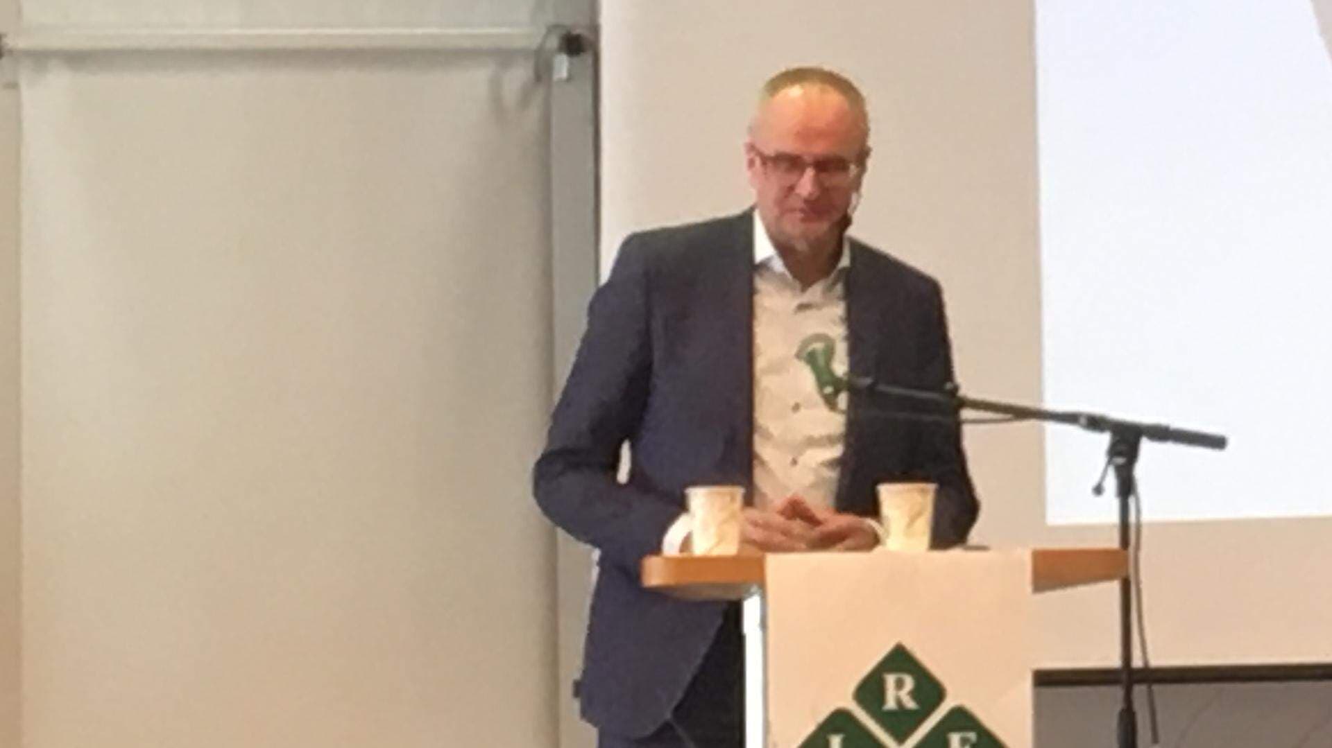 Palle Borgström på LRF Mälardalens regionstämma.