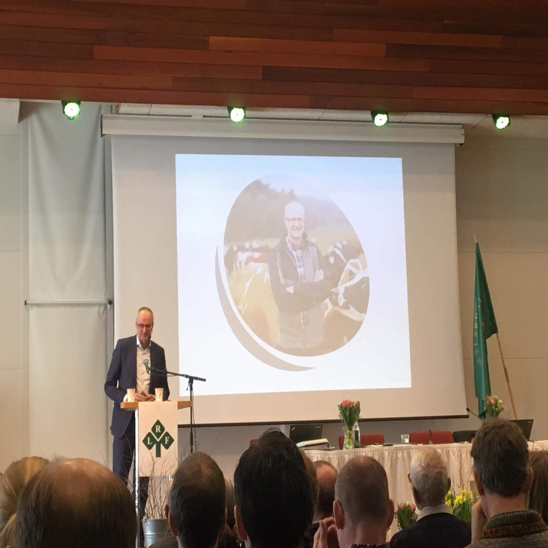 Palle Borgström på LRF Mälardalens regionstämma.