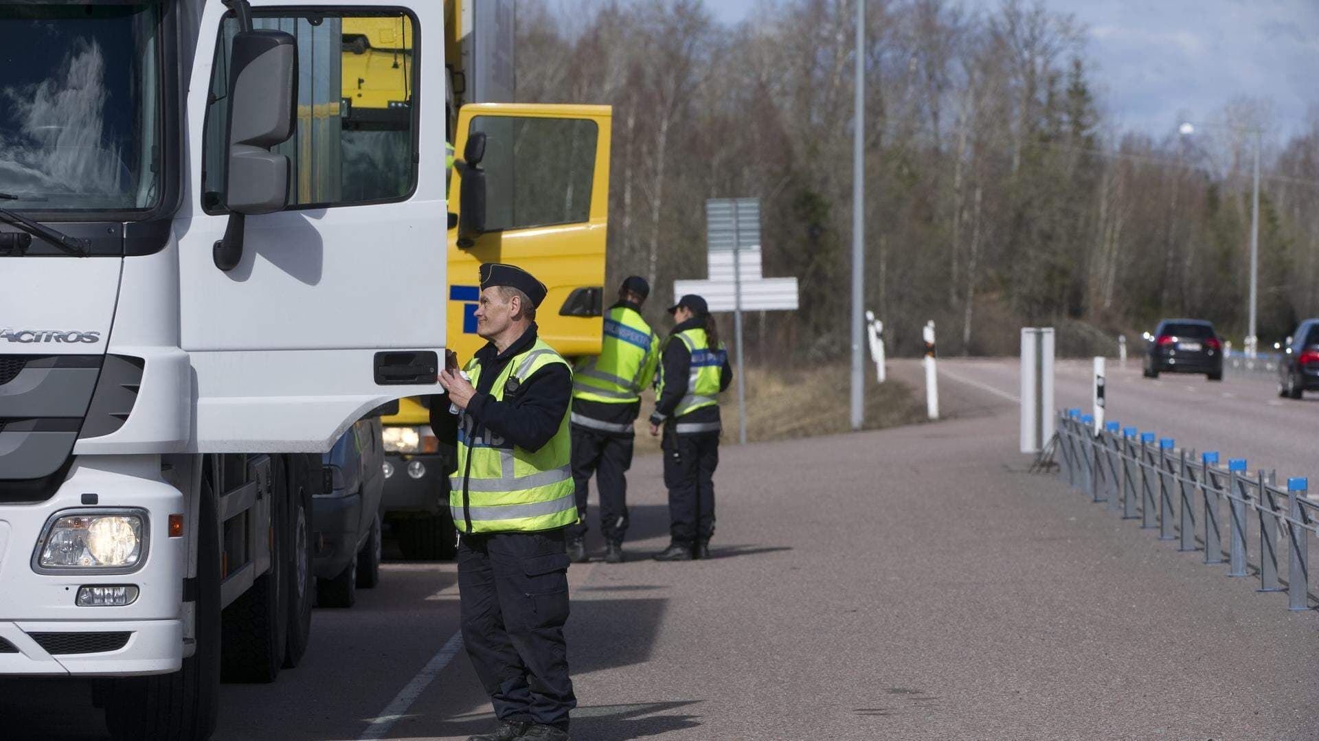 Poliskontroll av tung trafik