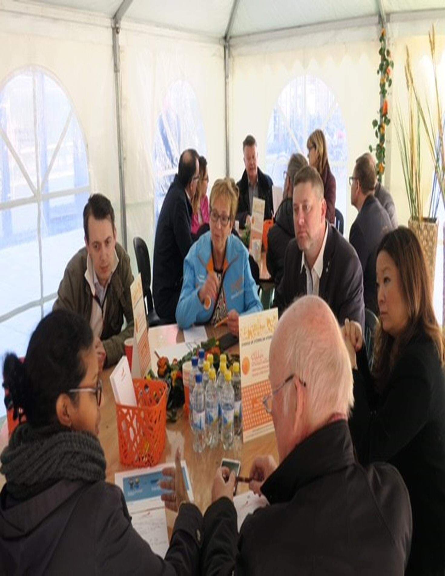 Företagare och politiker diskuterar