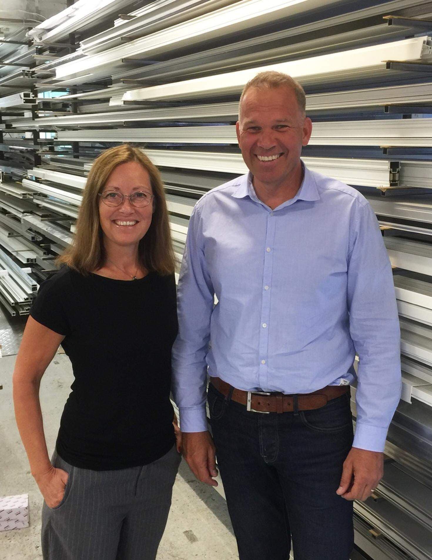 Åsa och Thomas Harbom, Alufront AB