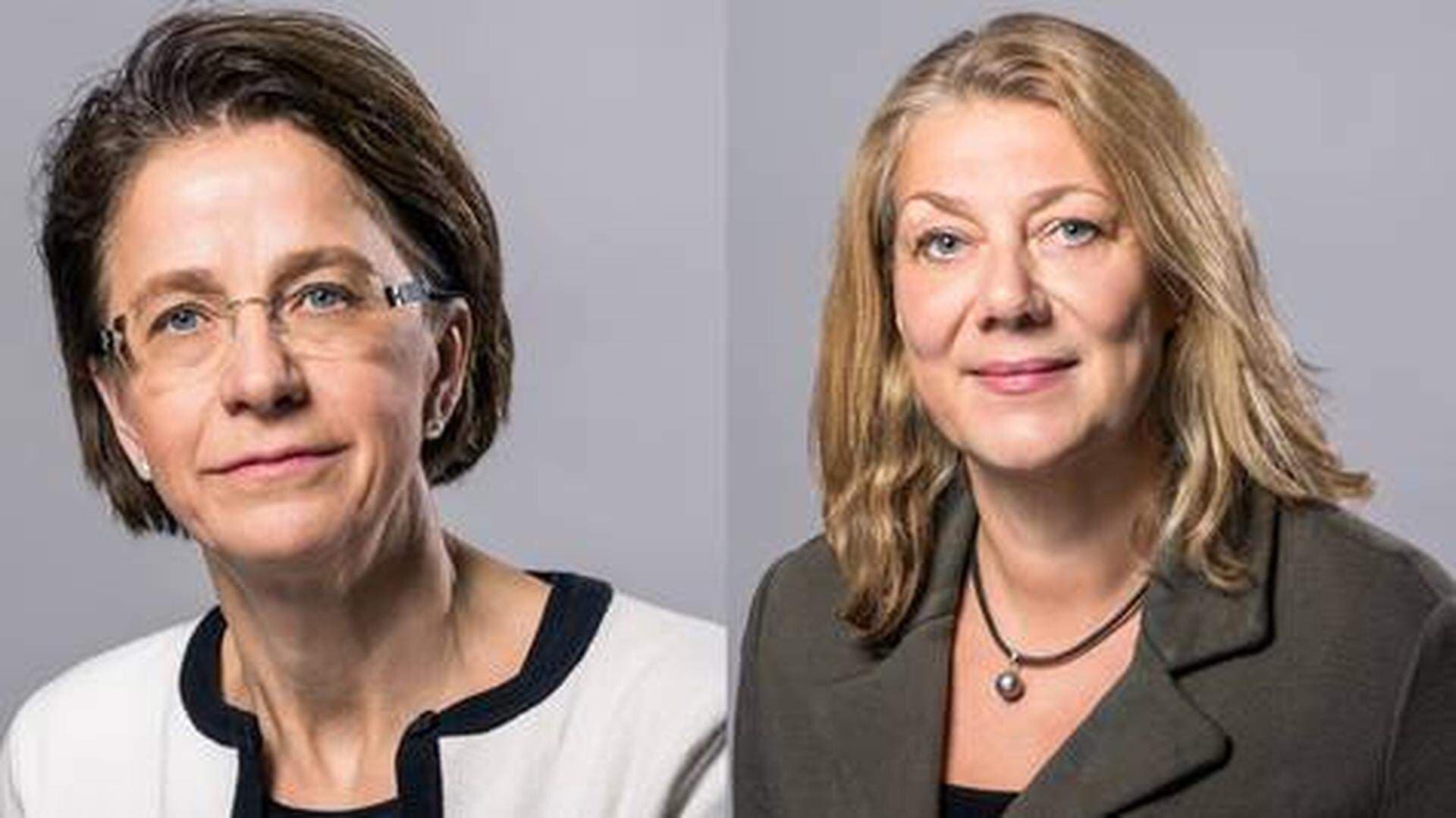 Birgitta Laurent och Ellen Hausel Heldah