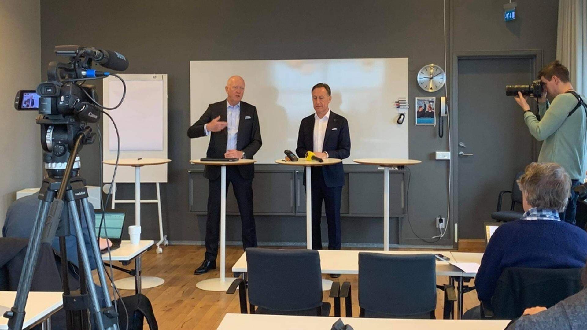 Pressträff Peter Jeppsson och Jan-Olof Jacke