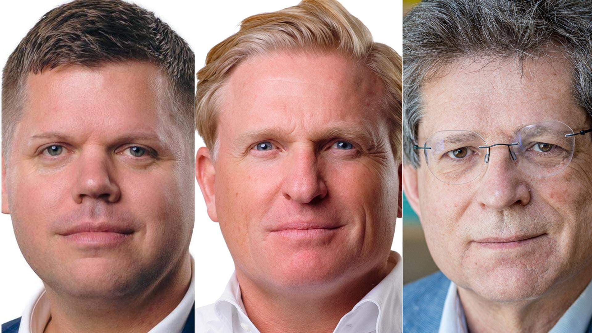 Johan Olsson, expert kompetensförsörjning, Gustav Blix, experti nom kompetensförsörjning, och utredaren Magnus Henrekson, professor i ekonomi.