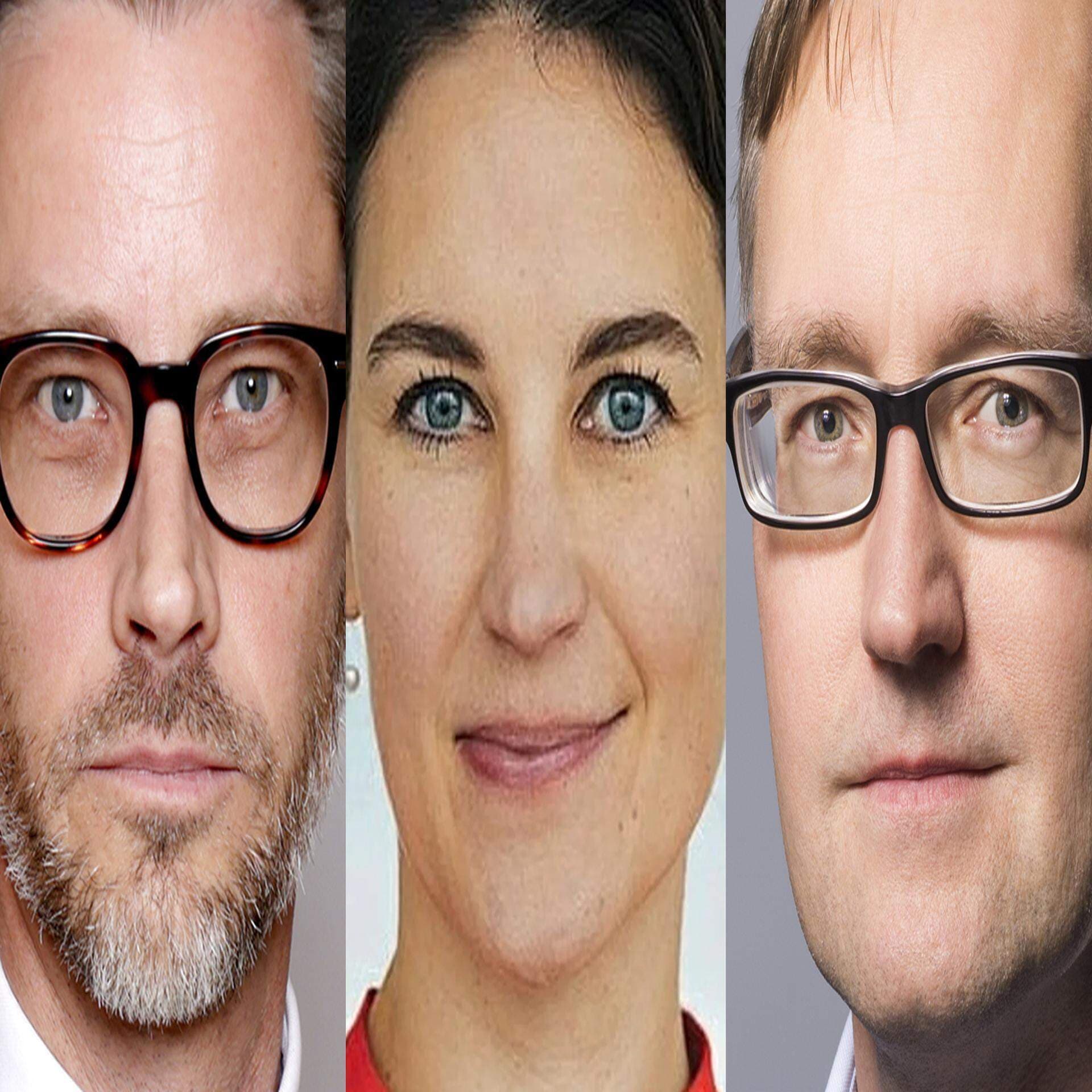 Daniel Westlén, statssekreterare på Klimat- och näringslivsdepartementet, Nicklas Skår, projektledare för Kraftsamling el- och tillstånd, och Camilla Fredman Svensson, kommunikationschef och ansvarig för samhällskontakter på OX2 Sverige.