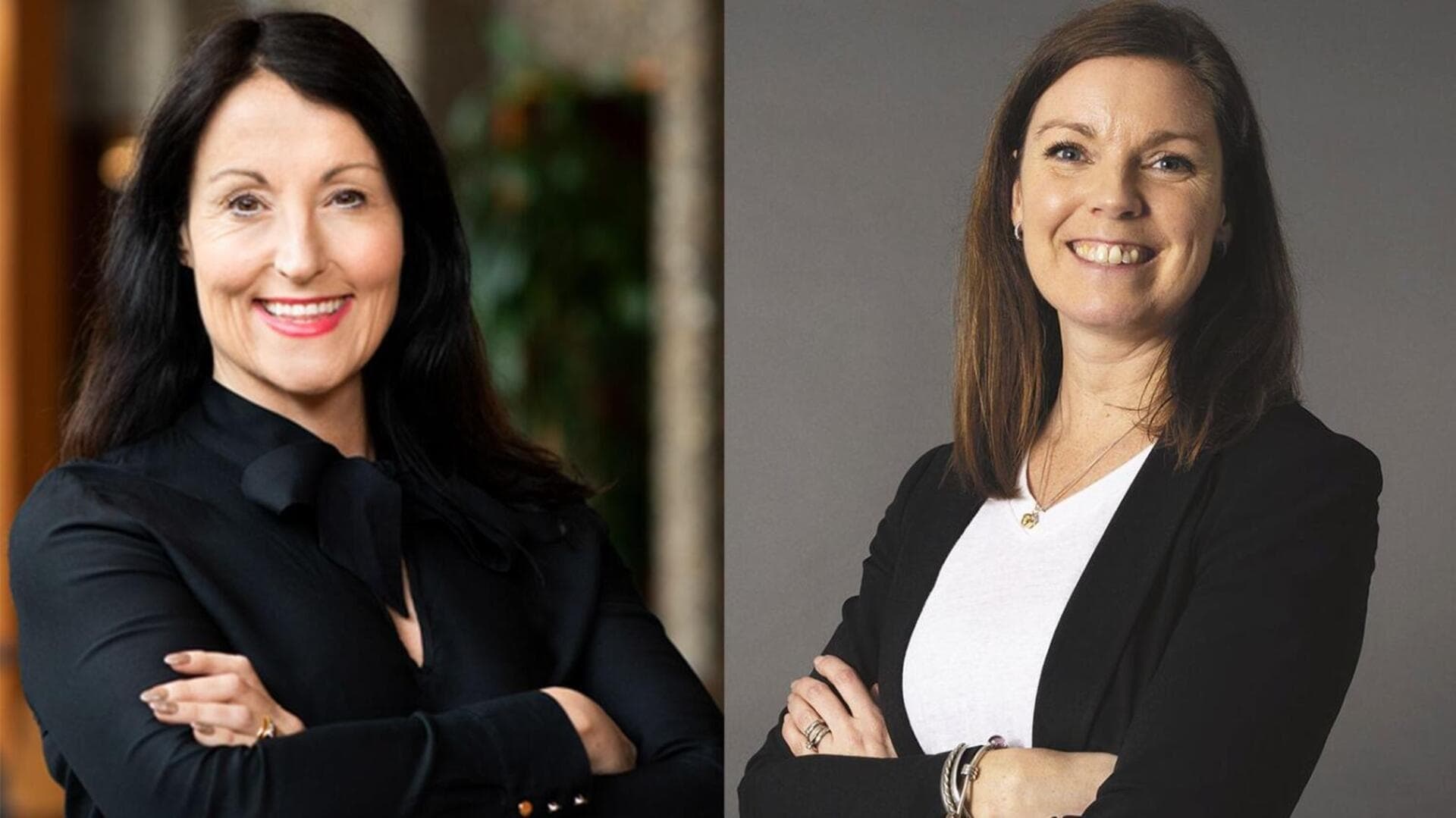 Marith Hesse, kommunstyrelsens ordförande i Partille kommun, Johanna Heleander, näringslivschef i Partille kommun.