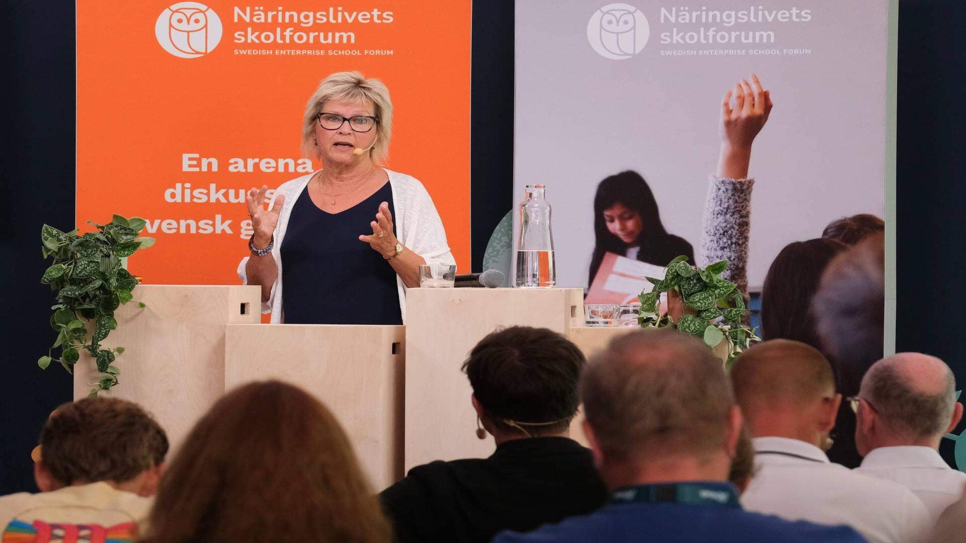 Specialläraren och läromedelsförfattaren Inger Fridolfsson.