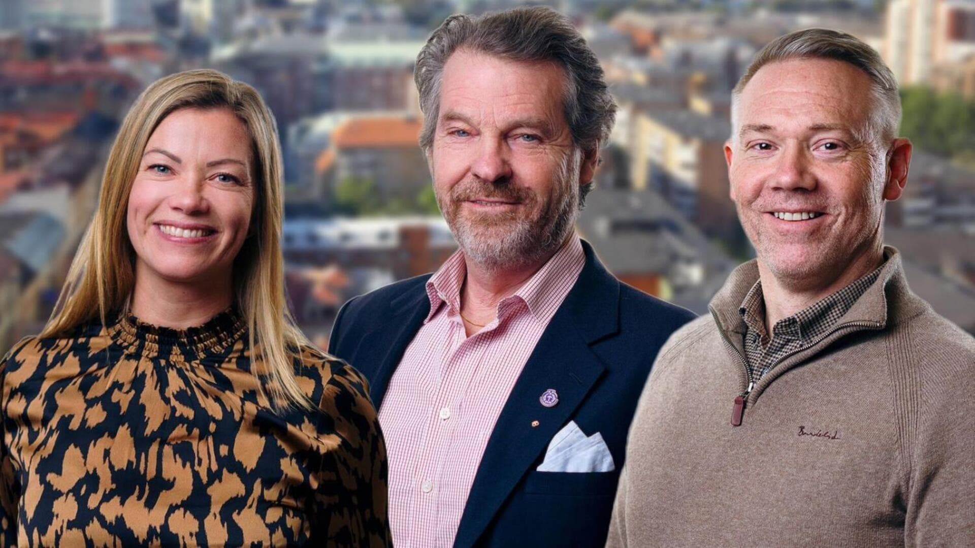 Företagarna Lena Kempe, Stefan Fritzdorf och Anton Svensson.