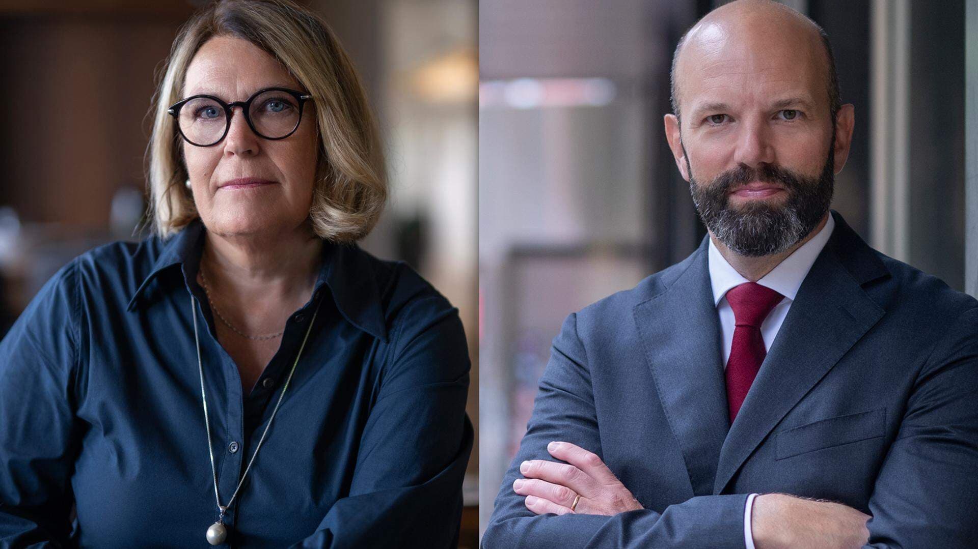 Mattias Dahl, vice vd, och Karin Johansson, vice vd.