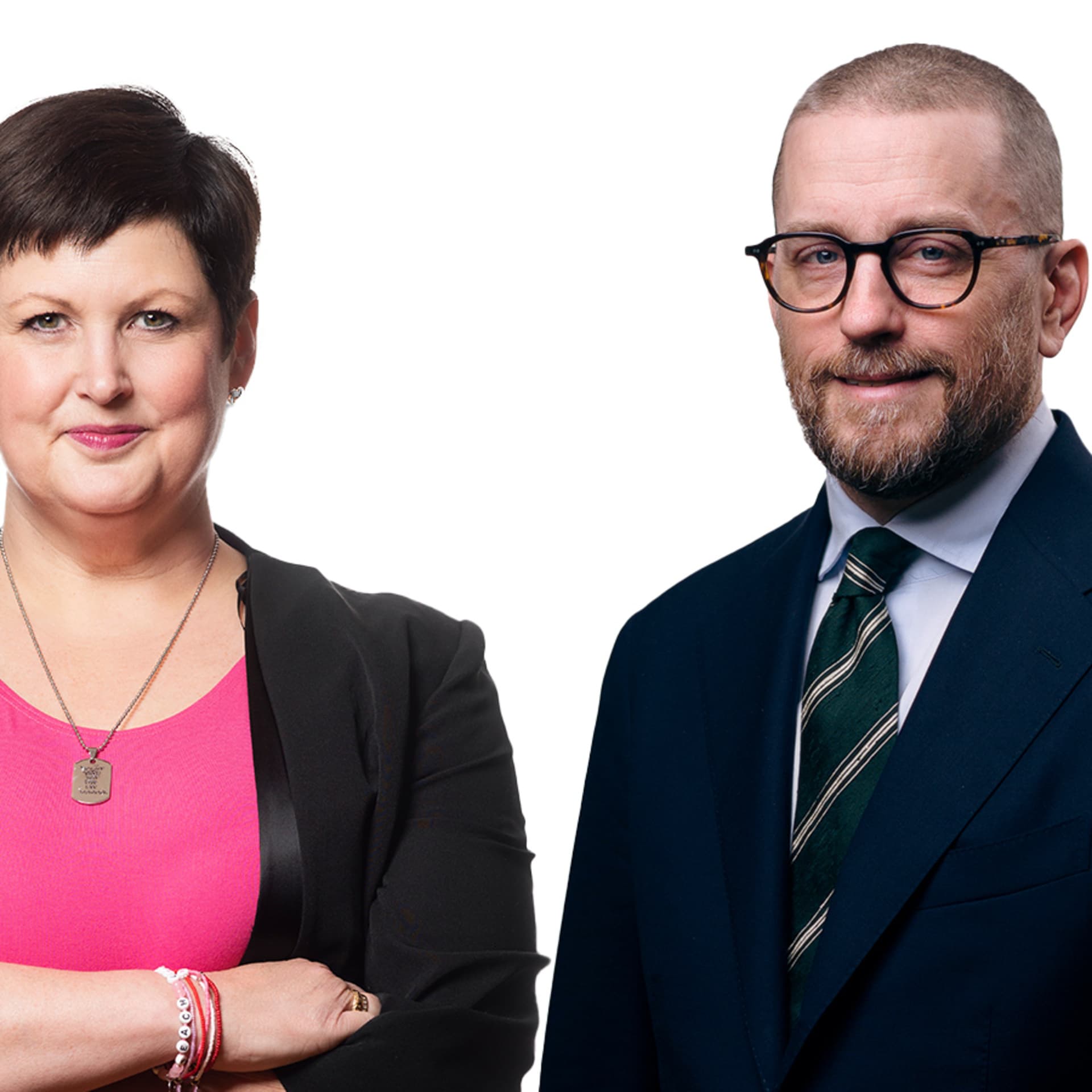 Christina Wainikka, policyexpert för immaterialrätt, och Victor Snellman, ansvarig för finansiella marknader och internationell ekonomi.