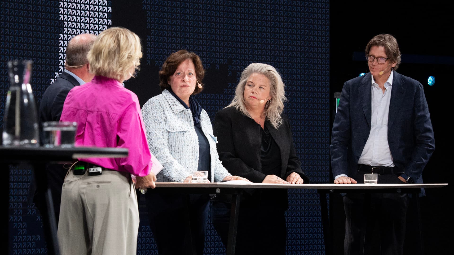 Martin Lundstedt, vd Volvo Group, Gunilla Osswald, vd BioArctic, Lotta Lyrå, vd Södra, och Niklas Zennström, grundare och vd Atomico.