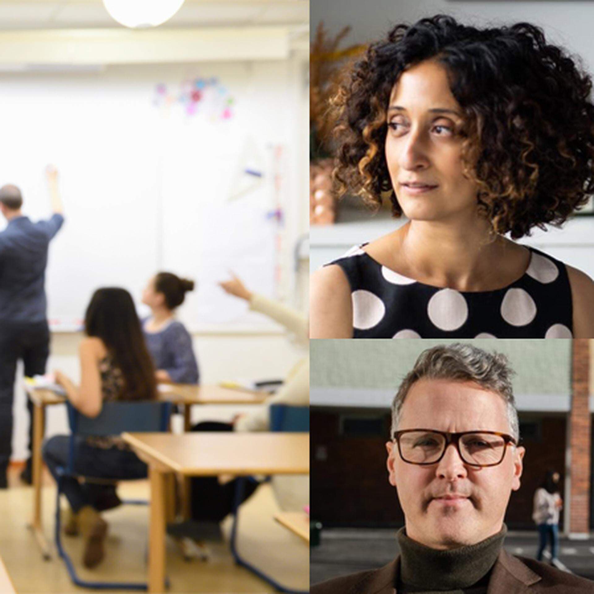 Rektorerna Katherine Birbalsingh och Damian Brunker.