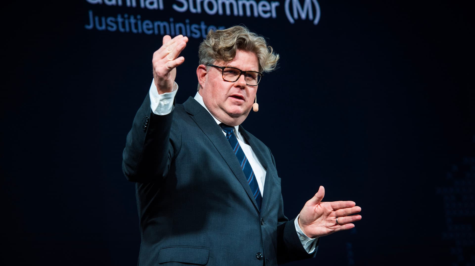 Gunnar Strömmer, justitieminister (M).