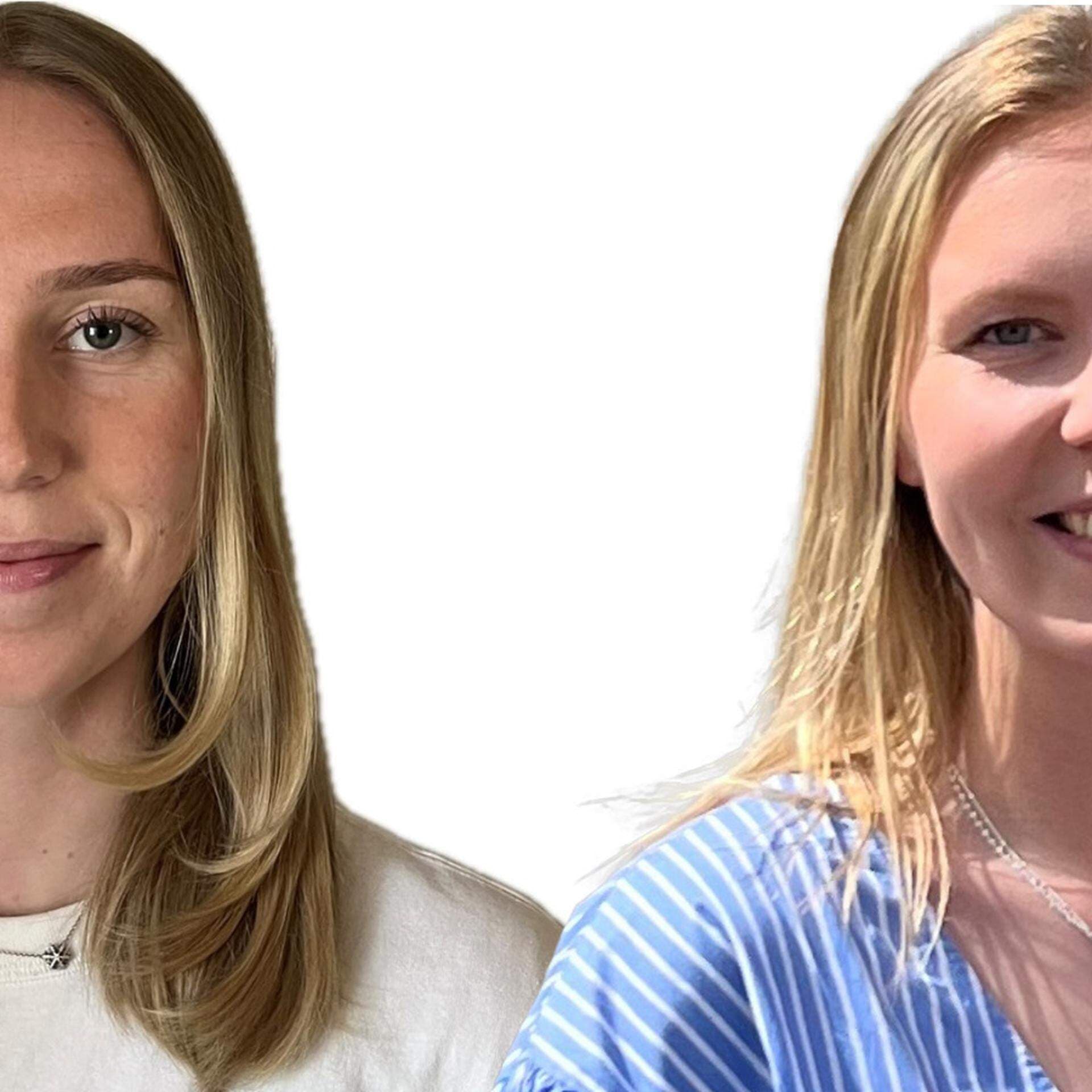 De två pristagarna Elin Östebo och Sara Sjöberg.