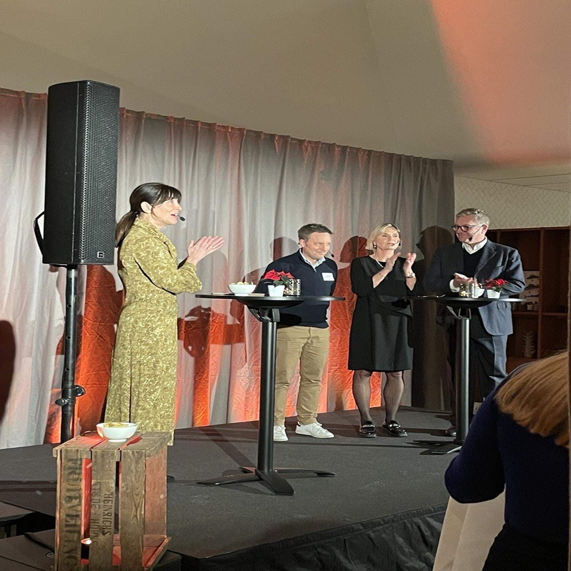 Adam Brånby, ägare av Ekstigen och Woolpower, Åsa Bergman, vd och koncernchef på Sweco, och Tom Erixon, vd och koncernchef på Alfa Laval.