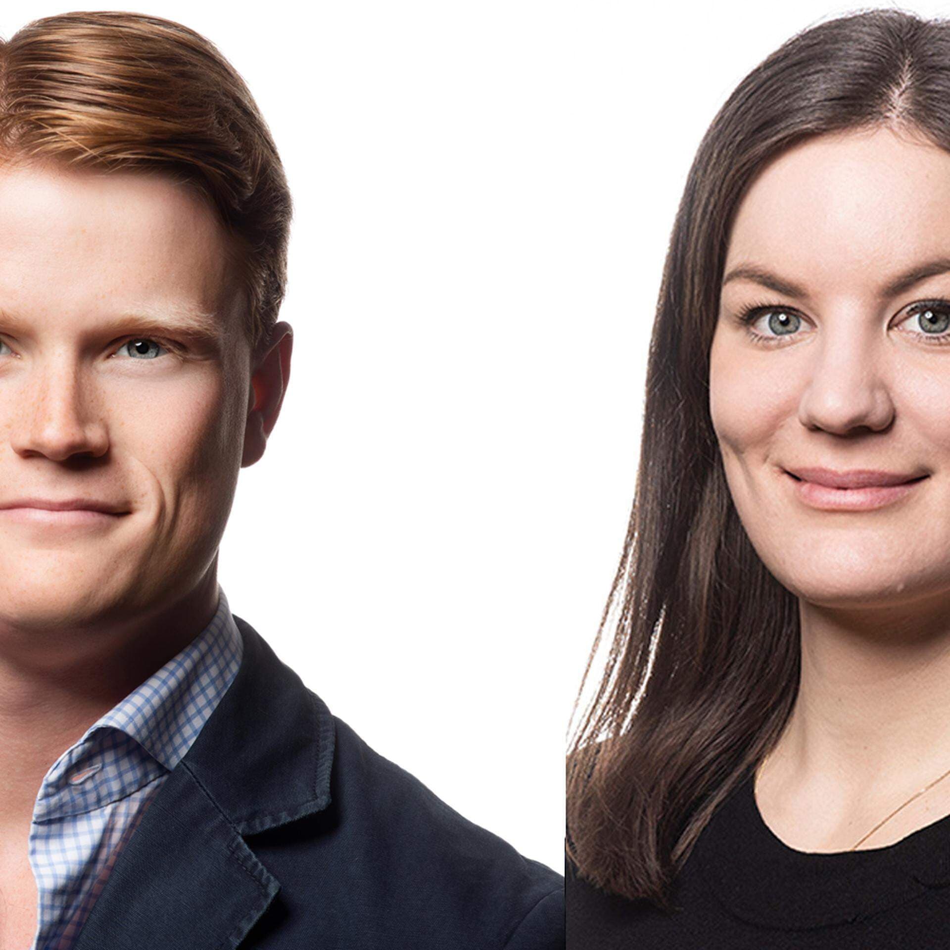 Björn Wedin och Ingrid Serup, handelspolitiska experter.