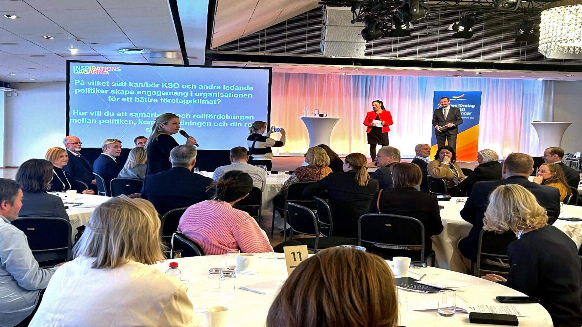 Emma Hjelm, Näringslivschef Strängnäs, förklarar hur hon ser på politikernas roll för att skapa ett bättre företagsklimat.