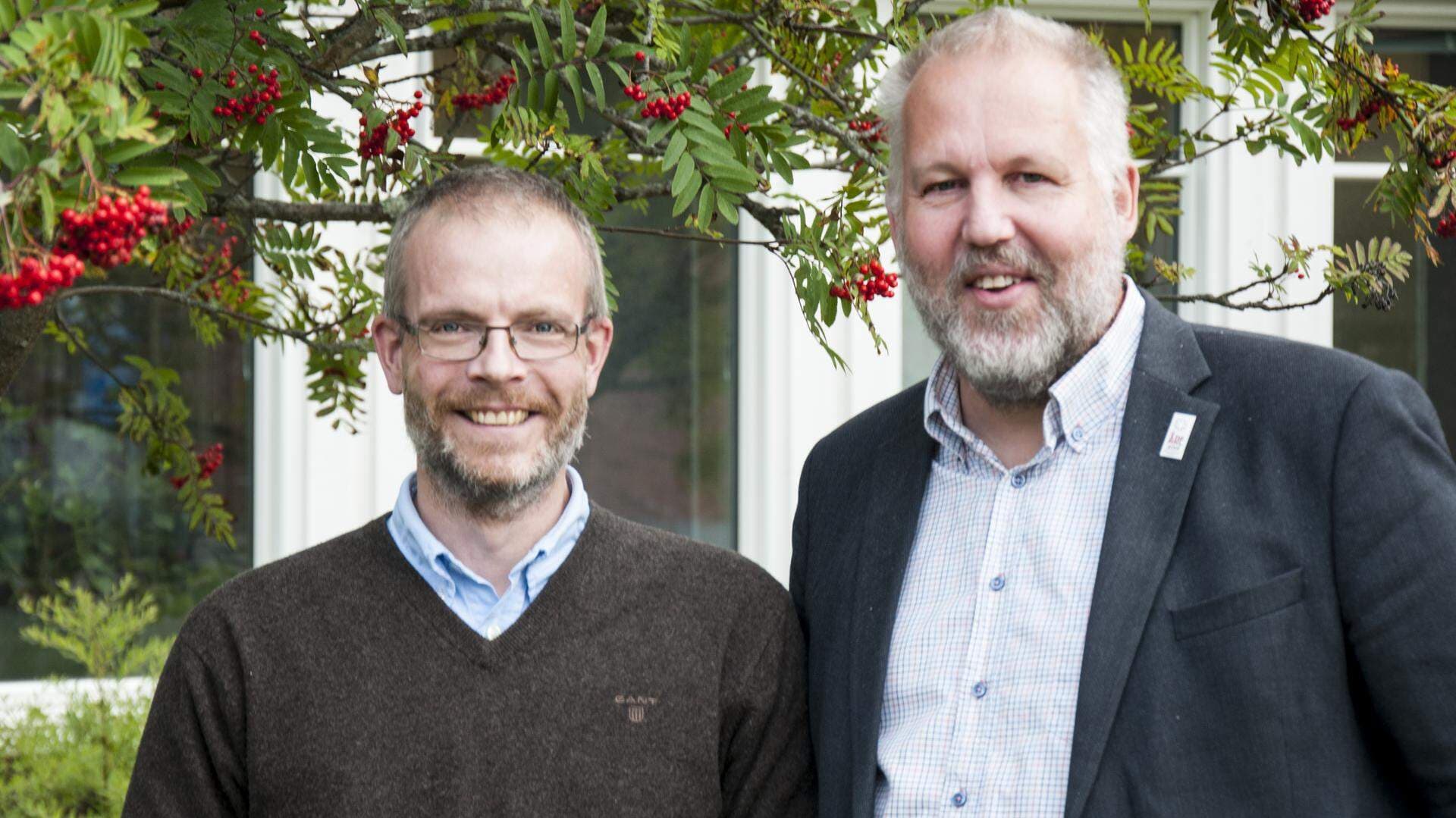 Karl Dumky (M), 1:e vice ordförande i kommunstyrelsen.och Peter_Bergman, säger Peter Bergman (S), kommunstyrelsens ordförande.