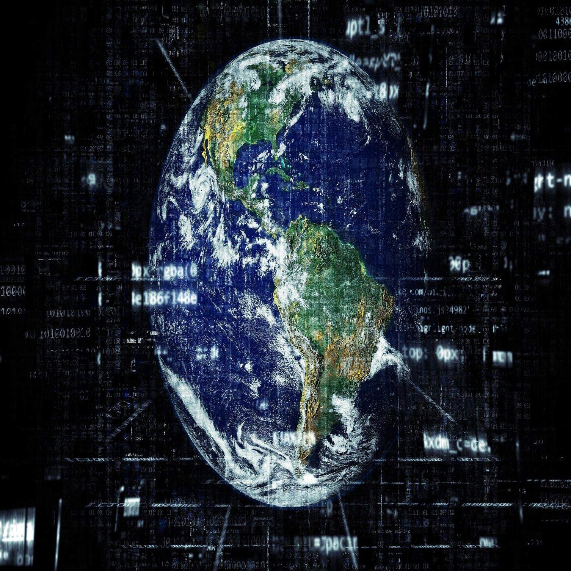 Jorden Internet Globalisering Teknologi Nätverk