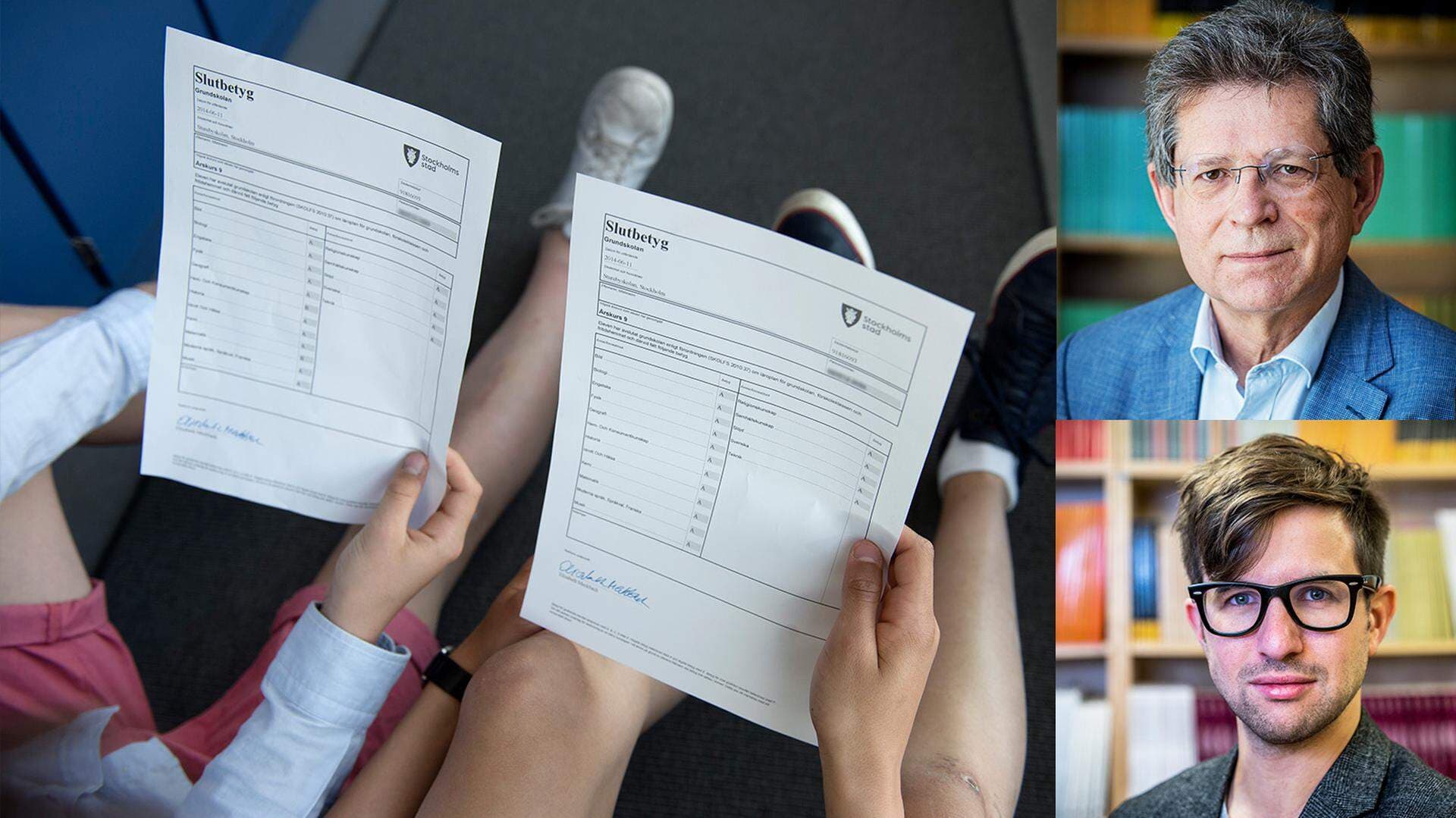 Gabriel Heller Sahlgren, forskare vid Institutet för Näringslivsforskning och ekonomiprofessor Magnus Henrekson.