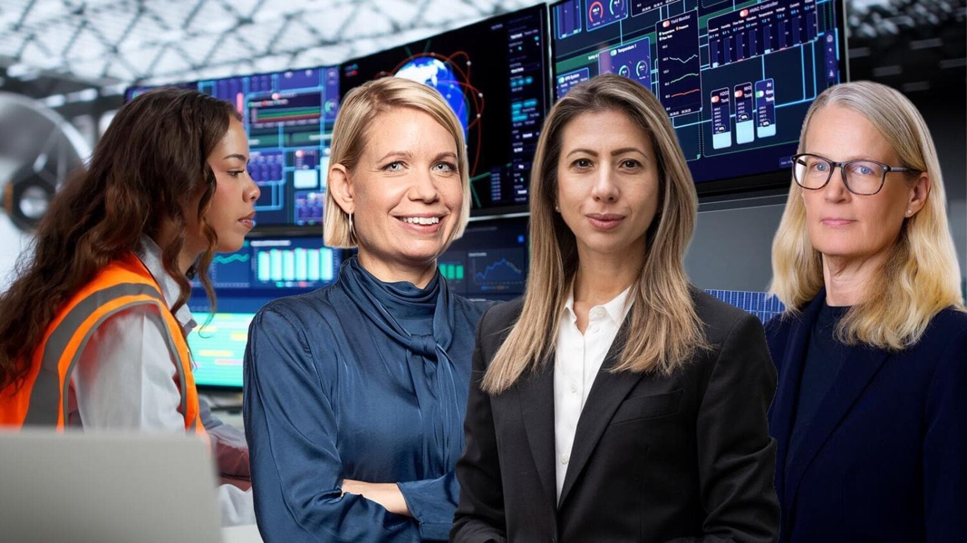i Ljungberg, Teknikföretagen, Ana Andric, TechSverige, och Amelie Berg, Svenskt Näringsliv.