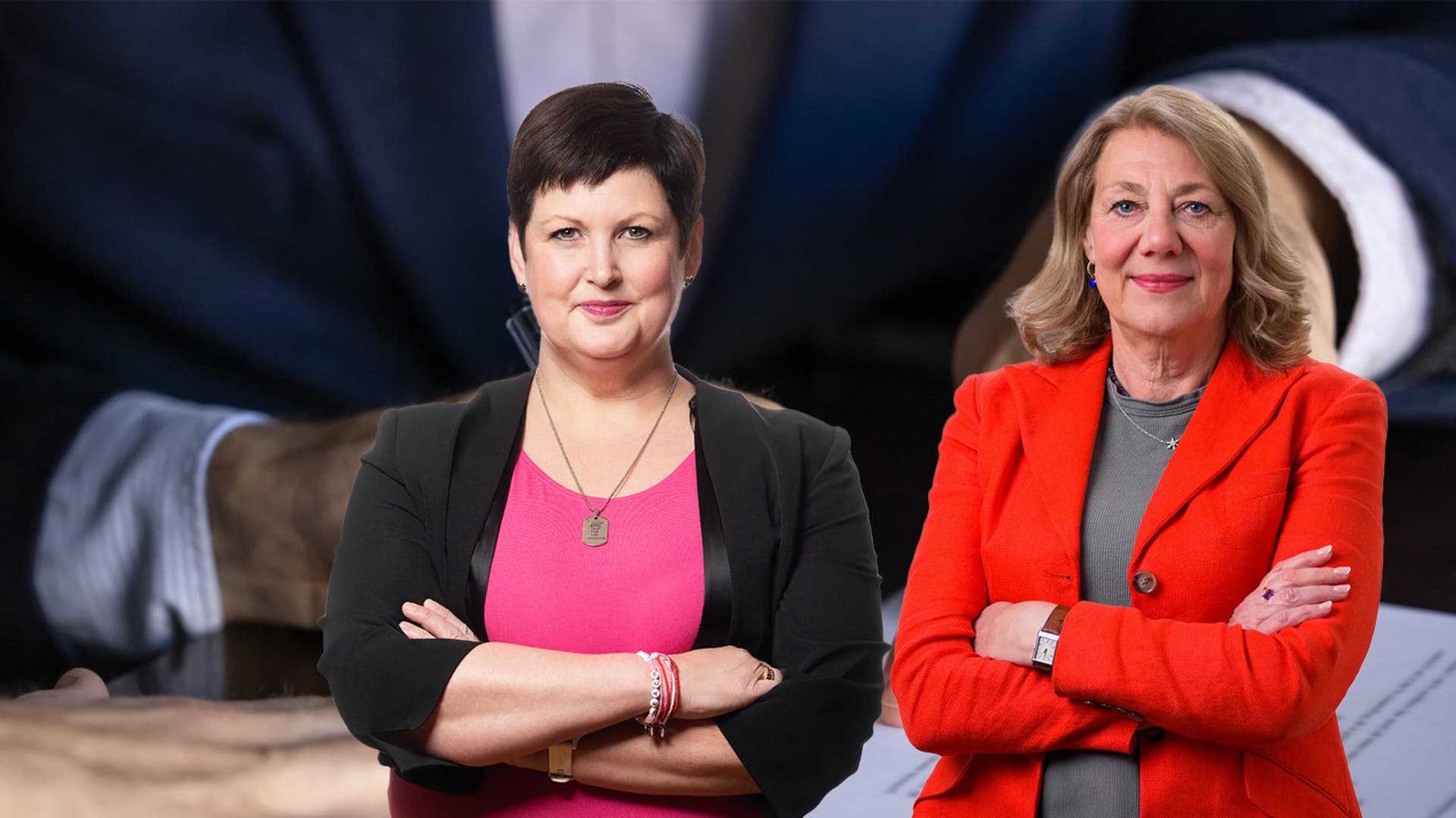 Christina Wainikka, policyexpert för immaterialrätt, och Ellen Hausel Heldahl, upphandlingsexpert..